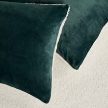 Berryl Teddy Sherpa Velvet European Pillowcases (Set of 2)